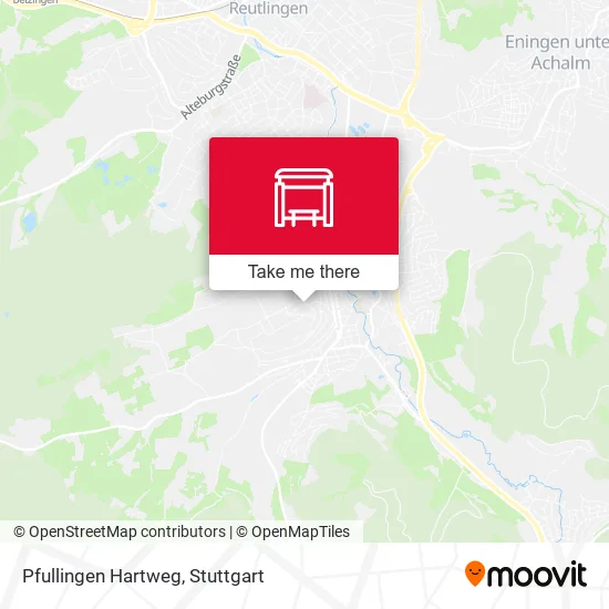 Карта Pfullingen Hartweg