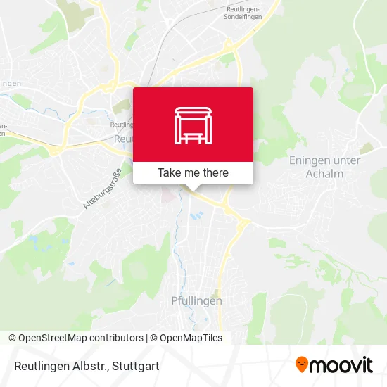 Карта Reutlingen Albstr.