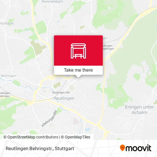 Карта Reutlingen Behringstr.
