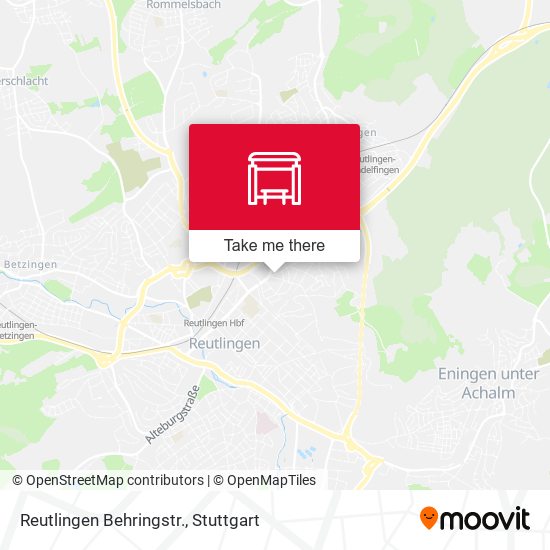 Карта Reutlingen Behringstr.