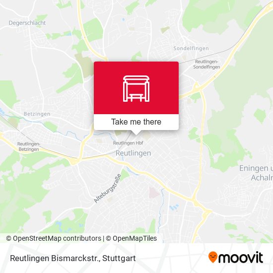 Reutlingen Bismarckstr. map