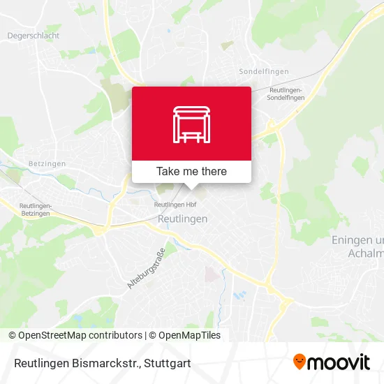 Карта Reutlingen Bismarckstr.