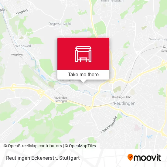 Карта Reutlingen Eckenerstr.