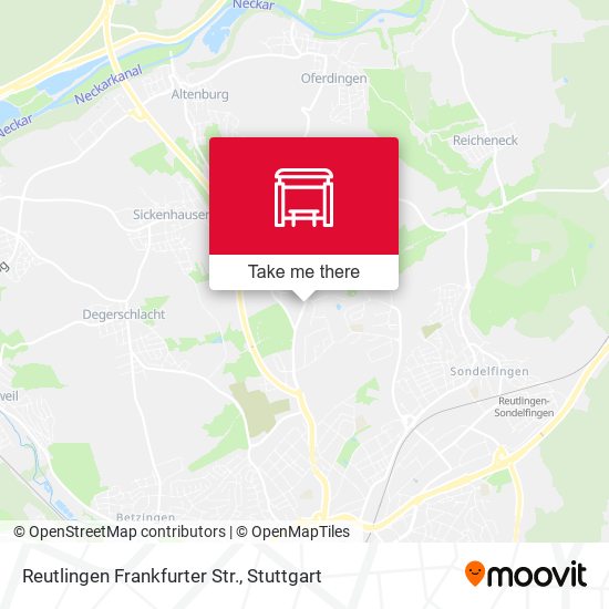 Карта Reutlingen Frankfurter Str.