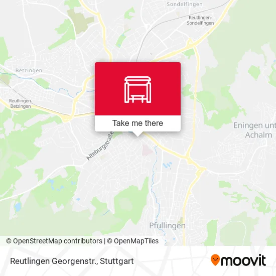 Карта Reutlingen Georgenstr.