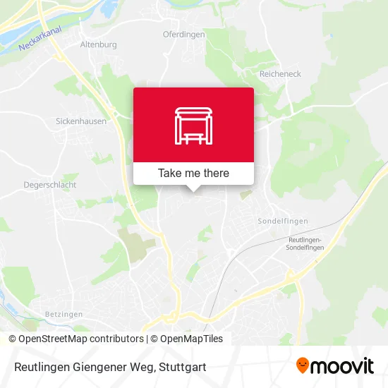 Карта Reutlingen Giengener Weg