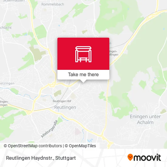 Карта Reutlingen Haydnstr.