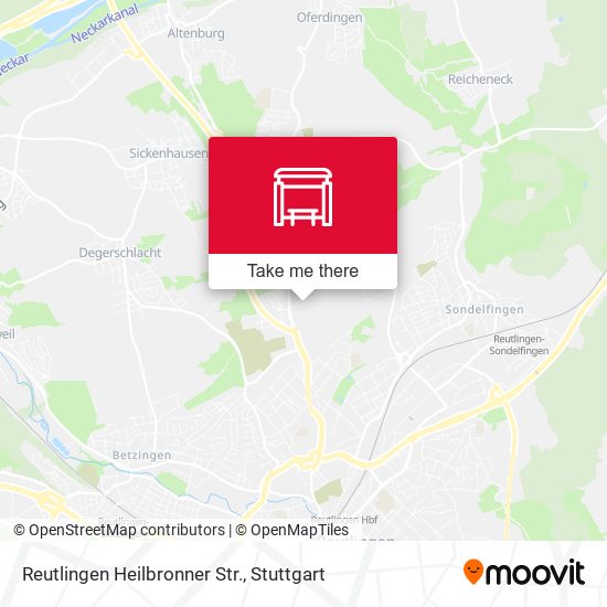 Карта Reutlingen Heilbronner Str.