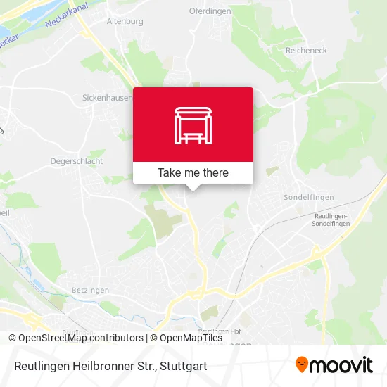 Карта Reutlingen Heilbronner Str.