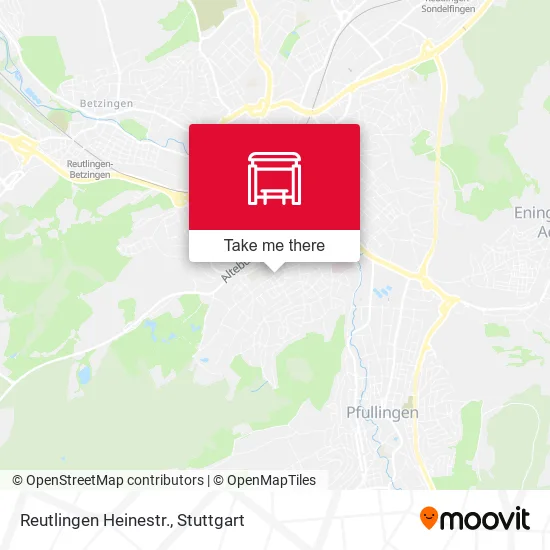 Карта Reutlingen Heinestr.
