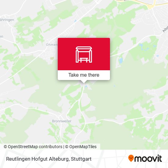 Reutlingen Hofgut Alteburg map