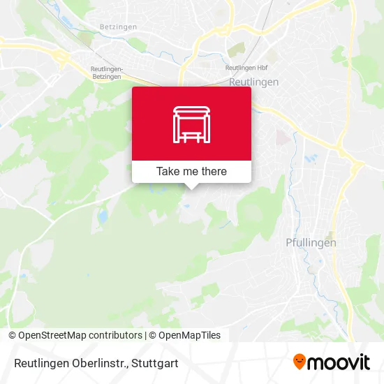 Карта Reutlingen Oberlinstr.