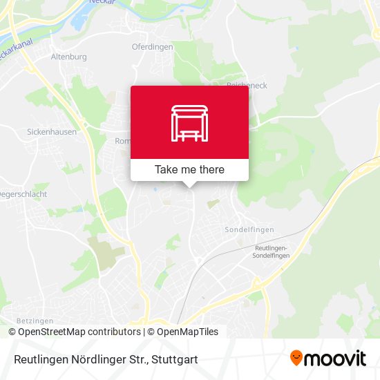 Карта Reutlingen Nördlinger Str.