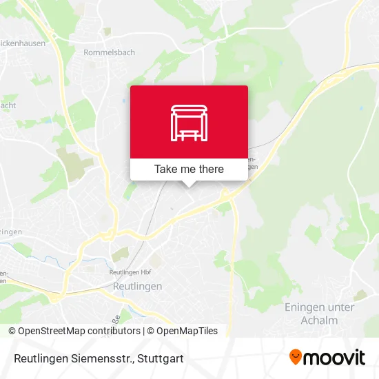 Карта Reutlingen Siemensstr.