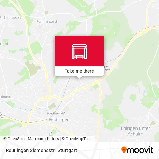 Карта Reutlingen Siemensstr.
