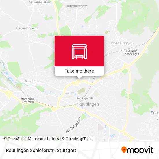 Карта Reutlingen Schieferstr.