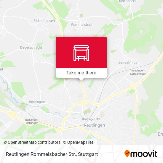 Reutlingen Rommelsbacher Str. map