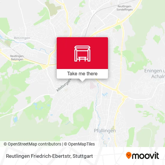 Карта Reutlingen Friedrich-Ebertstr