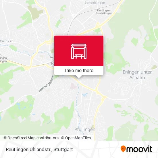 Карта Reutlingen Uhlandstr.