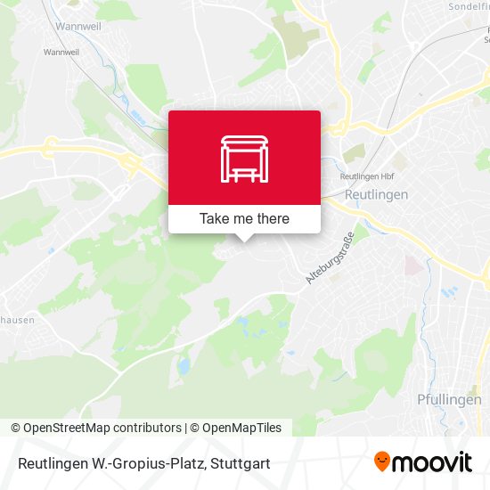Reutlingen W.-Gropius-Platz map