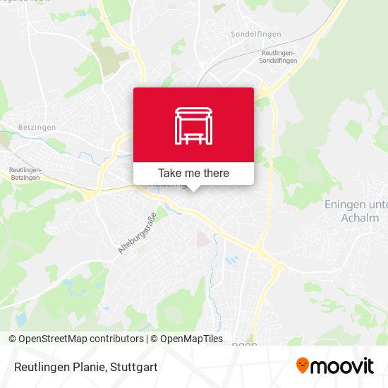 Reutlingen Planie map