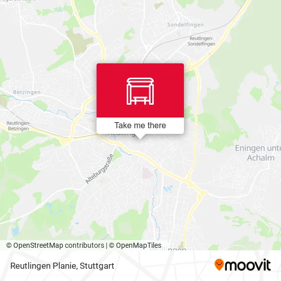 Карта Reutlingen Planie