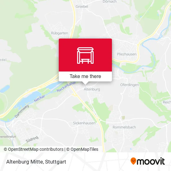 Карта Altenburg Mitte