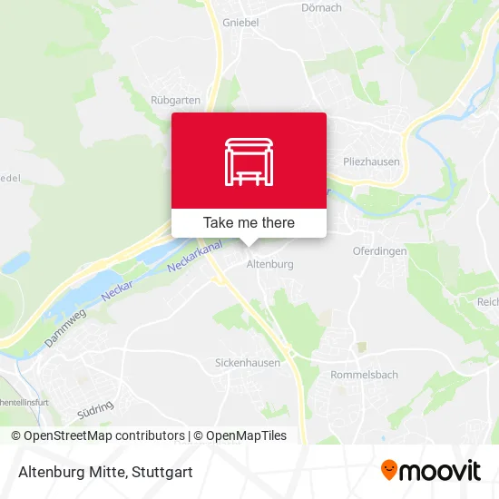 Карта Altenburg Mitte
