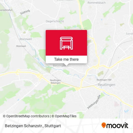 Карта Betzingen Schanzstr.