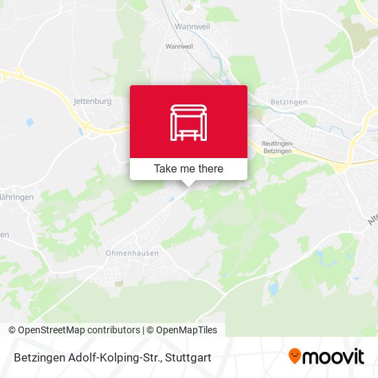 Betzingen Adolf-Kolping-Str. map