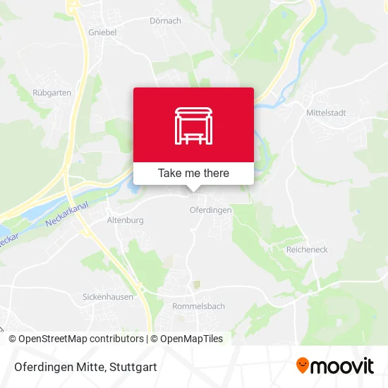 Карта Oferdingen Mitte