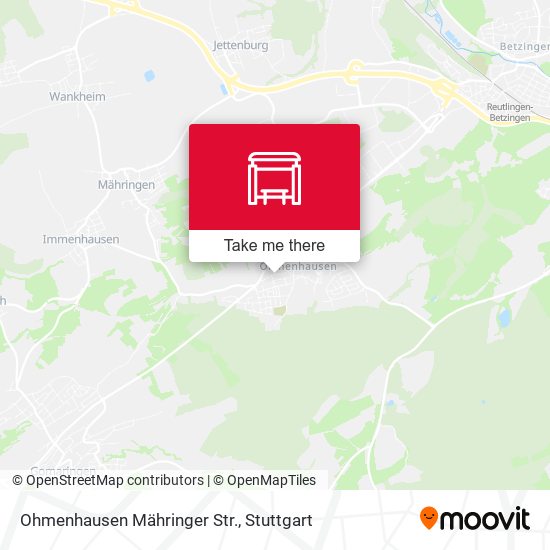 Карта Ohmenhausen Mähringer Str.