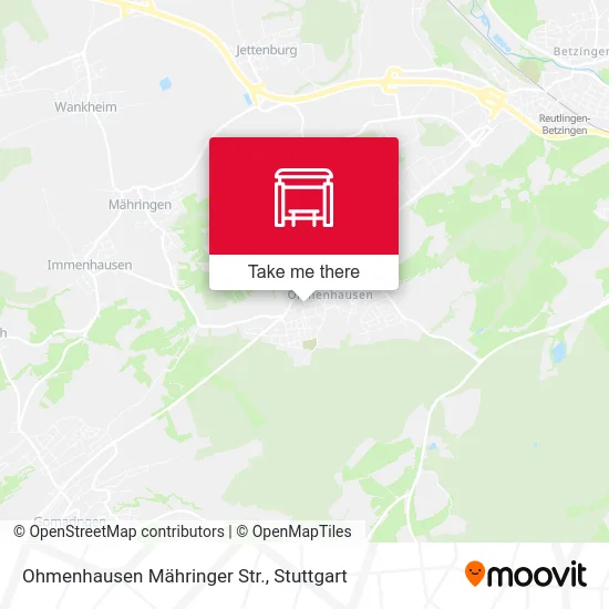 Карта Ohmenhausen Mähringer Str.