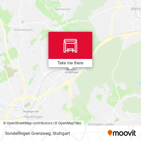 Карта Sondelfingen Grenzweg