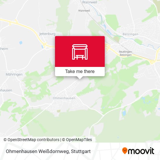 Ohmenhausen Weißdornweg map