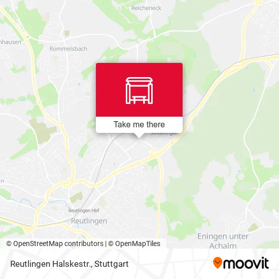 Карта Reutlingen Halskestr.