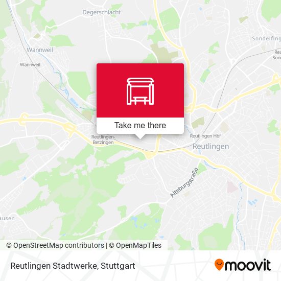 Reutlingen Stadtwerke map