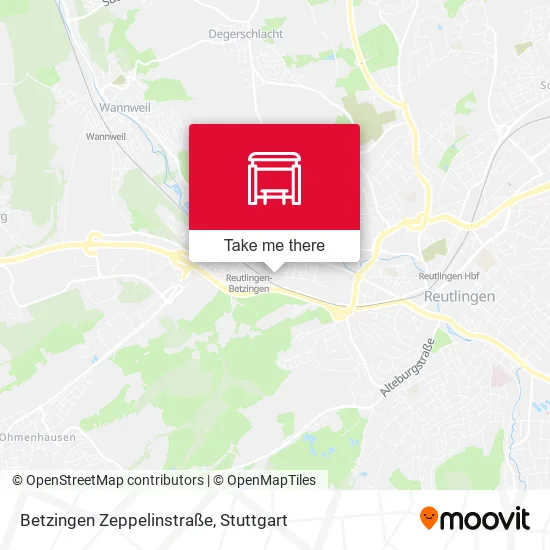 Карта Betzingen Zeppelinstraße