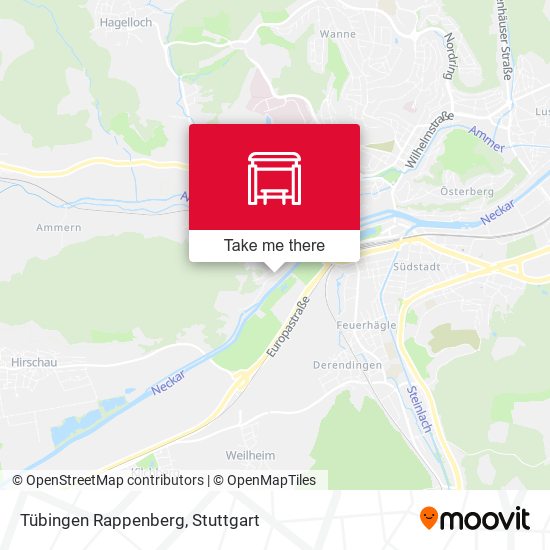 Tübingen Rappenberg map