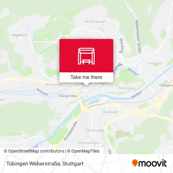 Карта Tübingen Weberstraße