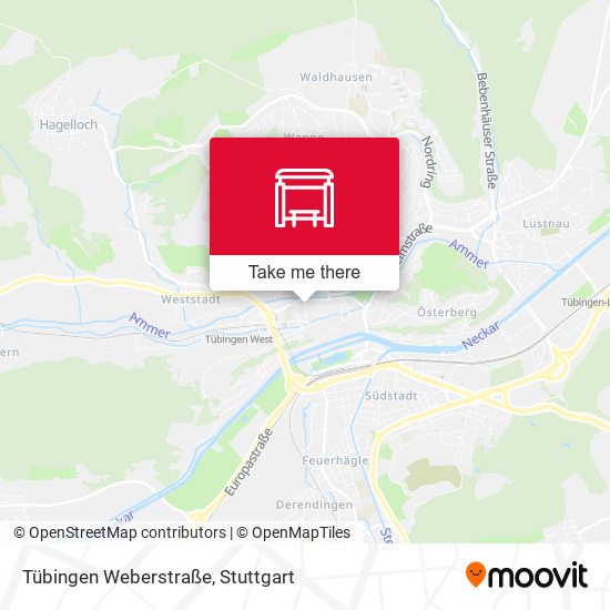 Tübingen Weberstraße map