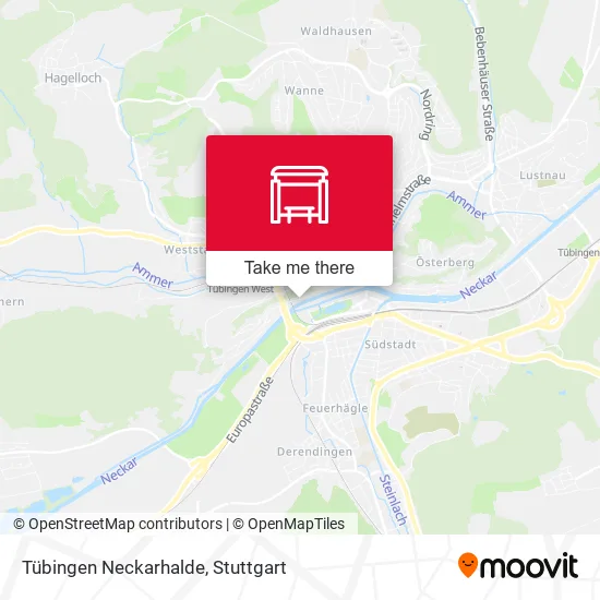 Карта Tübingen Neckarhalde
