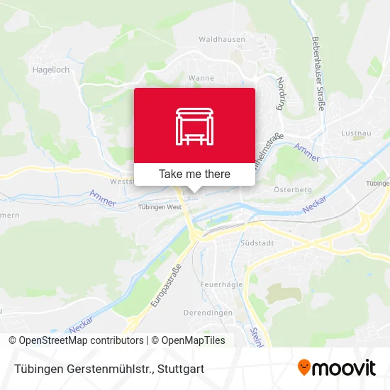 Карта Tübingen Gerstenmühlstr.