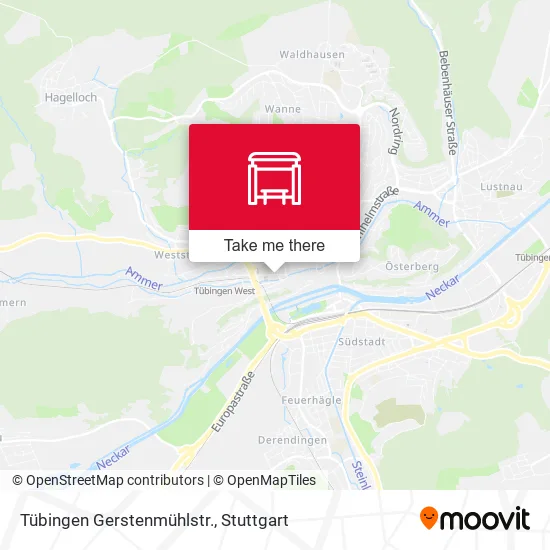 Карта Tübingen Gerstenmühlstr.