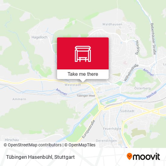 Tübingen Hasenbühl map