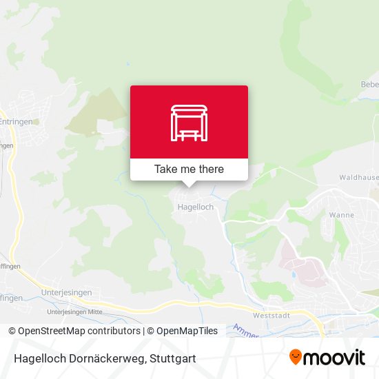 Hagelloch Dornäckerweg map