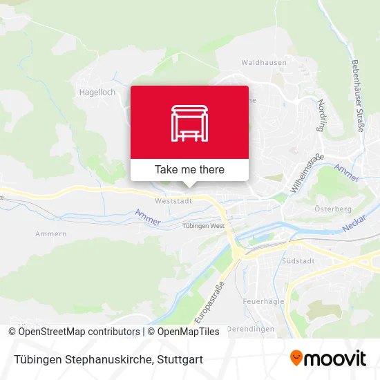Карта Tübingen Stephanuskirche