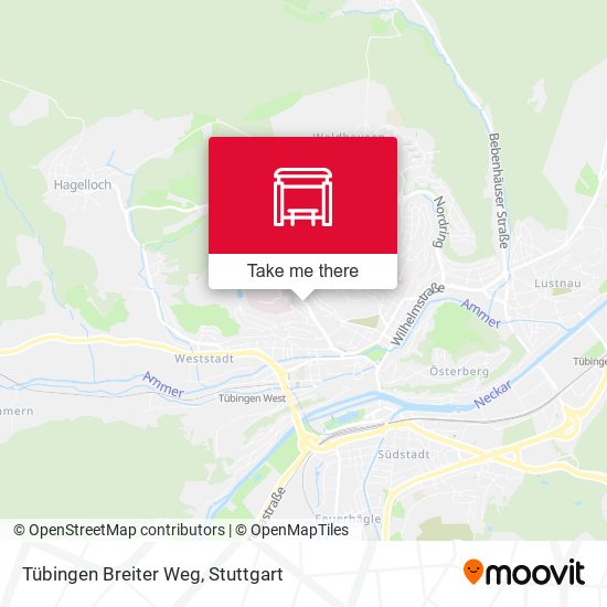 Tübingen Breiter Weg map