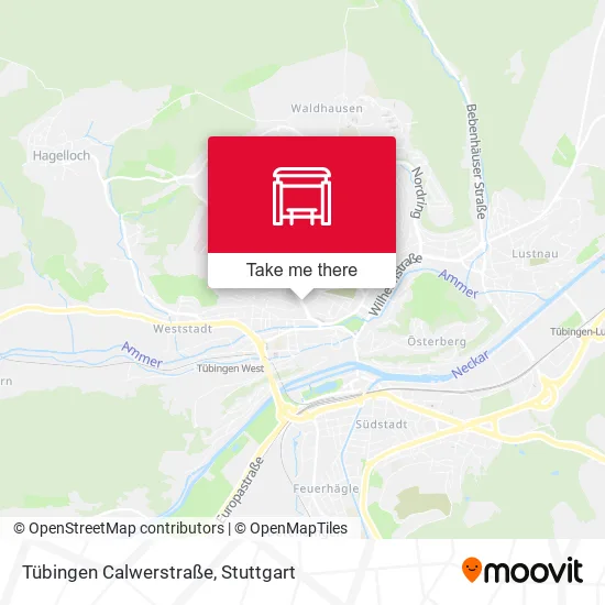 Карта Tübingen Calwerstraße