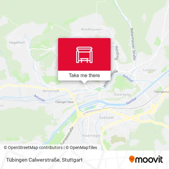Карта Tübingen Calwerstraße